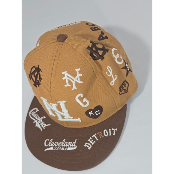 NEW YORK BLACK YANKEES NEGRO LEAGUE EBBETS FIELD FLANNELS  Negro League Baseball Teams Cap Ebbets Field Flannels Sandbag Fit 7 Cap